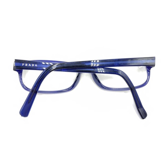 PRADA VPR12E 0AX-1O1 Transparent Blue Eyeglasses Frames 52-16 140 Italy Designer - Picture 11 of 12